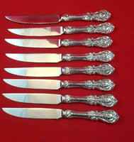 Francis I by Reed & Barton Sterling Silver Steak Knife Set of 8 Custom 8 1/2"