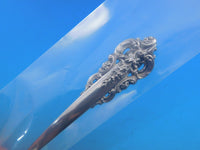 Grande Baroque by Wallace Sterling Silver Mustard Ladle Custom Made 4 3/4"