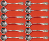 Mount Vernon by Lunt Sterling Silver Bouillon Spoon Wide Handle Set 12 pc 5 1/2"