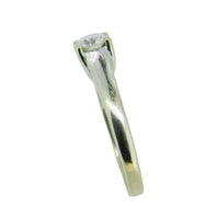 14k White Gold Genuine Natural Diamond Solitaire Engagement Ring .47ct (#J3265)