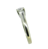 14k White Gold Genuine Natural Diamond Solitaire Engagement Ring .47ct (#J3265)