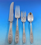 Wedgwood by International Sterling Silver Flatware Service Dinner 96 pcs P Mono