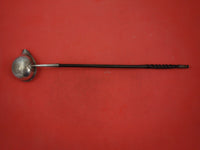 Thomas Shepherd English Georgian Sterling Silver Toddy Ladle Twisted Ebony Spout