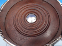 Grape by SJC .950 Silver and Wood Champagne Coaster 2" x 5" (#7787)