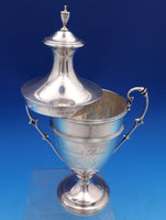 Crichton Bros English Estate Sterling Silver Covered Urn 10" Circa 1917 (#8430)