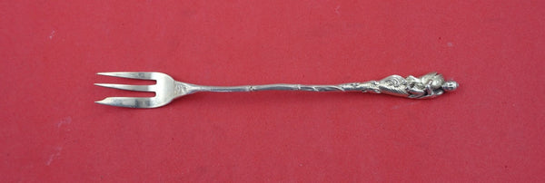 Hizen by Gorham Sterling Silver Cocktail Fork w/man riding koi fish on handle 6"