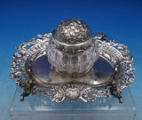 Gorham Sterling Silver Inkwell with Tray Pen Rest Winged Angels #195 (#6555)