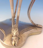 German .800 Silver Sweet Meat Dish Raised w/Bowl & Vine & Grape Motif (#0046)