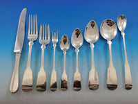 Fiddle by Porter Blanchard Sterling Silver Flatware Set Service Dinner 114 pcs