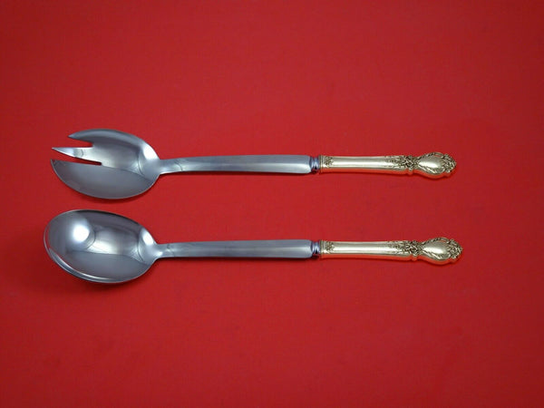 Brocade by International Sterling Silver Salad Serving Set Modern Custom 2-Piece