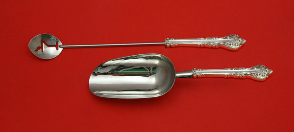 Silver Masterpiece by International Sterling Bar Set 2pc HHWS  Custom Made