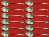 Chippendale by Towle Sterling Silver  Grapefruit Spoon Custom Set 12 pcs Fluted
