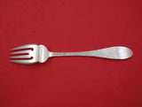 Antique Hammered by Shreve Sterling Silver Fish Fork w/ Applied Mono "W" 7 1/4"