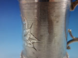 Gorham Coin Silver Baby Child's Cup Mug Engine Turned Chased and Brite-Cut #57