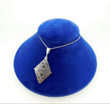 935 Argentium Sterling Diamond Shaped Pendant (#J4413)