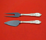 Rose Point by Wallace Sterling Silver Hard Cheese Serving Set 2-Piece Custom