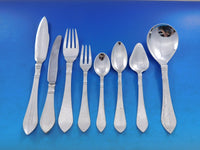 Continental Georg Jensen Sterling Silver Flatware Set 24 Service 524 pcs Dinner