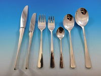 Stone Sture By Eric Lofman Mema-Gab 830 Silver Flatware Set 12 Service 86 pcs