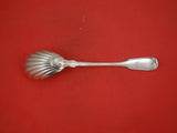 Threaded by Bailey & Co. Sterling Silver Berry Spoon shell bowl 11"