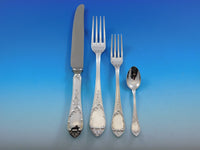 Luigi XVI by Calegaro Italy 800 Silver Flatware Set Service 24 pcs Dinner