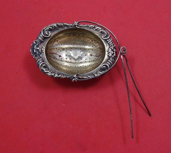 Baronial Old by Gorham Sterling Silver Tea Strainer w/Pin GW #B481 3"