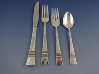Diadem by Reed & Barton Sterling Silver Flatware Service 12 Set 54 Pcs Modernism