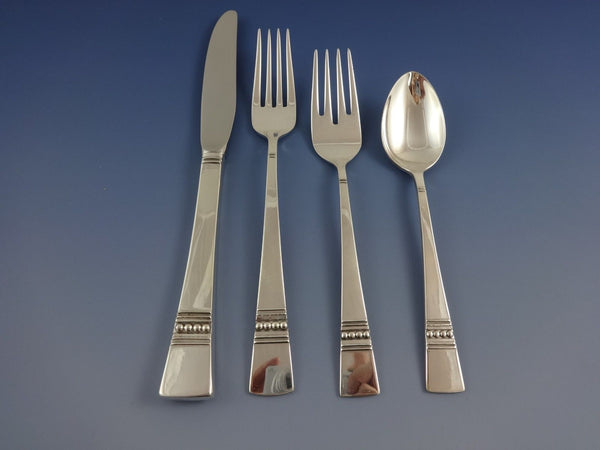 Diadem by Reed & Barton Sterling Silver Flatware Service 12 Set 54 Pcs Modernism