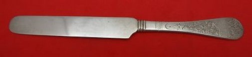 King William Engraved by Tiffany and Co Sterling Silver Dessert Knife w/Grapes