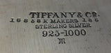 Tiffany & Co. Sterling Silver Bowl with Acid-Etched Flowers 9" Diameter (#0666)