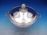 Christofle Silverplate Covered Vegetable Bowl w/ handles Pinecone Finial (#7358)