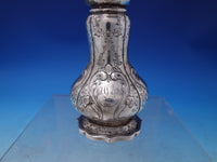 Durgin Sterling Silver Salt and Pepper Shakers #1833 Engraved (#7093)