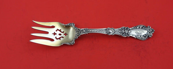 Henry II by Gorham Sterling Silver Cold Meat Fork pierced light GW 8 1/2"