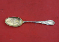 Rocaille by Gebrüder Reiner German 800 Silver Ice Cream Spoon Gold-washed BC