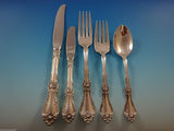 Royal Rose by Wallace Sterling Silver Flatware Set For 12 Service 67 Pieces