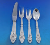 Fuchsia by Georg Jensen Klokke Sterling Flatware Set for 12 Dinner 170 Pieces
