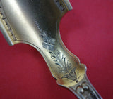 Angelo by Wood and Hughes Sterling Silver Cheese Scoop GW BC Dated 1883 7 3/4"