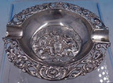 Dutch .833 Silver Ash Tray w/Pierced Rim and Figural Scene 3 3/4" x 1/2" (#4259)