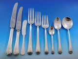 Debutante by Richard Dimes Sterling Silver Flatware Set 104 pcs B Monogram Deco