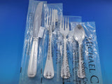 Foglia Leaf by Schiavon Italy Sterling Silver Flatware Set Service 45 pcs Unused