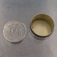 Leonore Doskow Sterling Silver Pill Box 1" x 3/4" Diameter Plain Small (#6649)