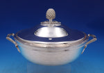 Christofle Silverplate Covered Vegetable Bowl w/ handles Pinecone Finial (#7358)