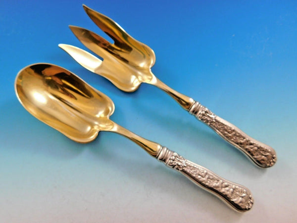 Olympian by Tiffany and Co Sterling Silver Salad Serving Set HH AS GW 9 1/4"