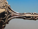Regent by Durgin Sterling Silver Salad Serving Fork w Bar Ribbons BC Swag 9 3/4"