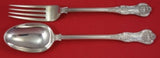 Queens by CJ Vander English Sterling Silver Vegetable Serving Set 2pc 10 3/4"