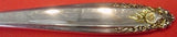 Prelude Gold Accent by International Sterling Silver Cream Soup Spoon 6 5/8" New