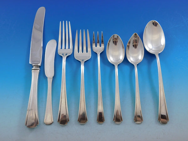 Debutante by Richard Dimes Sterling Silver Flatware Set 12 Service 114 pieces
