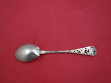 Pierced Handle by Tiffany Sterling Silver Ice Cream Spoon w/ bird bamboo 6"