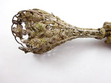Sterling Filigree Tussie Mussie Posey Posy Holder with Fish Handle (#J1235)
