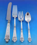 Lansdowne by Gorham Sterling Silver Flatware Service for 8 Set 48 pcs Monogram T