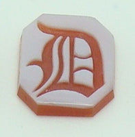 14K Gold Carved Agate Initial Pendant - Various Shapes Personalized New (#J2155)